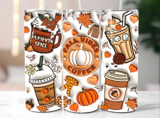 Fall Vibes Coffee Tumbler